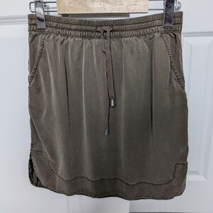 Ricki's Khaki Midi Skirt with Drawstring